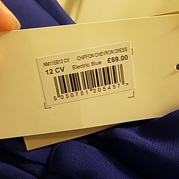 Pepperberry Bravissimo Chiffon Chevron dress - Picture 3 of 5